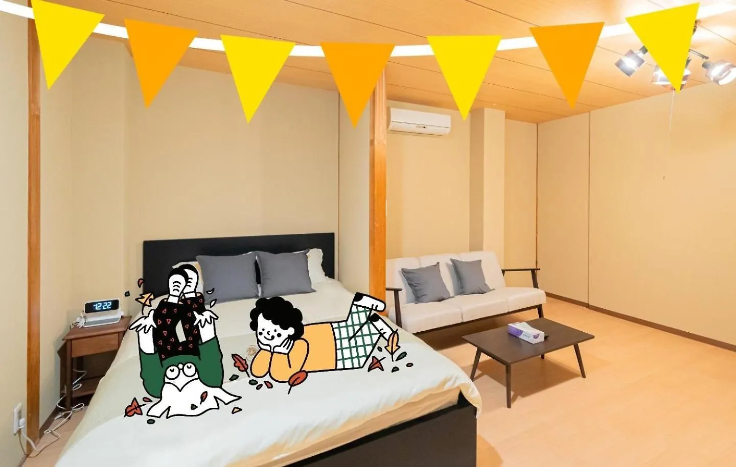 Apartment Relax Osaka Cozy Design Condo 1Min Daikokucho